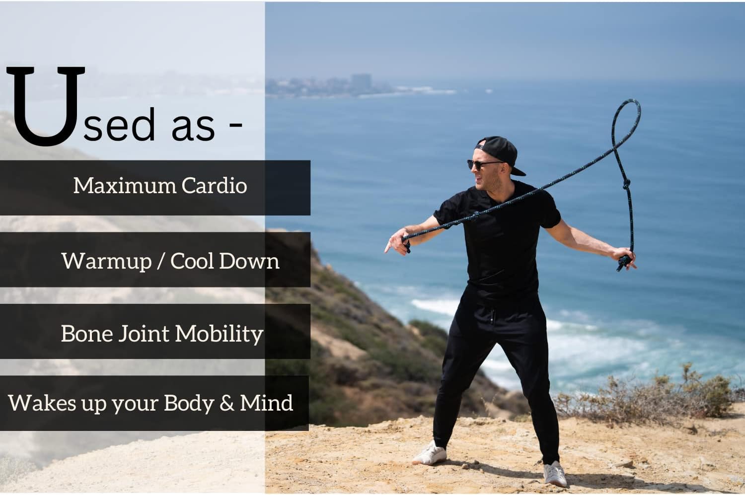 500g Weighted Jump Rope for Cardio & HIIT