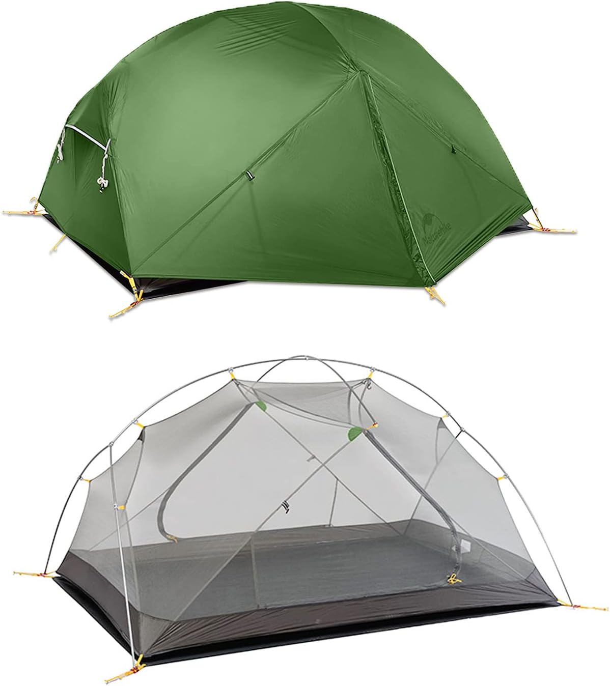 2-Person 3-Season Backpacking Tent with Footprint