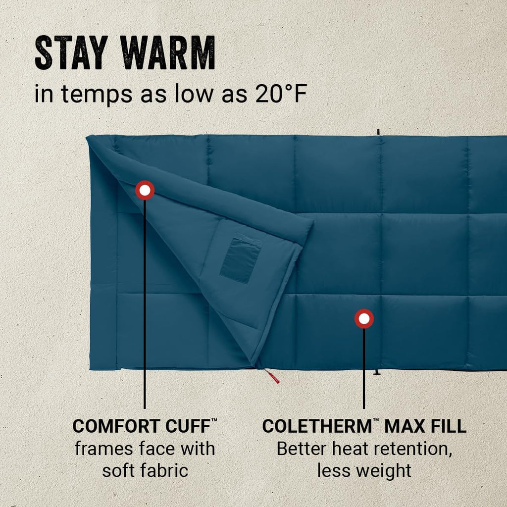 20°F Cool-Weather Sleeping Bag with Stuff Sack