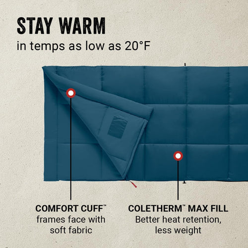 20°F Cool-Weather Sleeping Bag with Stuff Sack