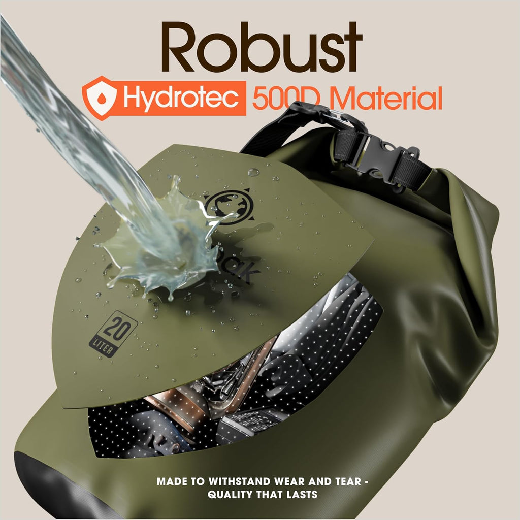 Roll-Top Waterproof Dry Bag with Phone Case