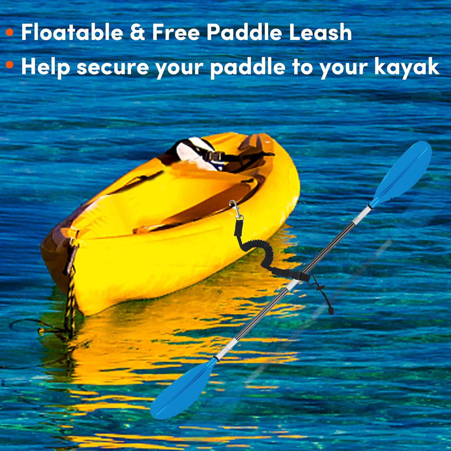 4-Piece Adjustable Kayak Paddle – Aluminum Alloy Shaft