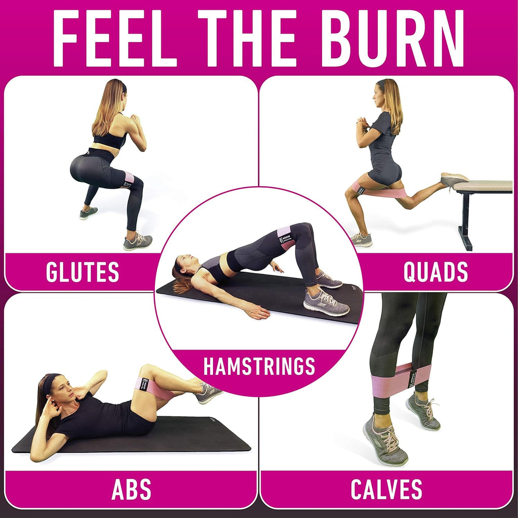 Fabric Resistance Bands Set – 4 Resistance Levels