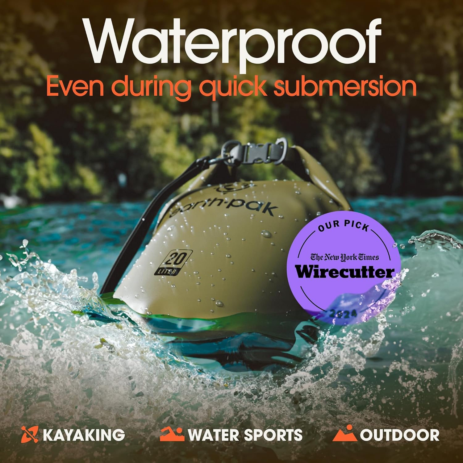 Roll-Top Waterproof Dry Bag with Phone Case