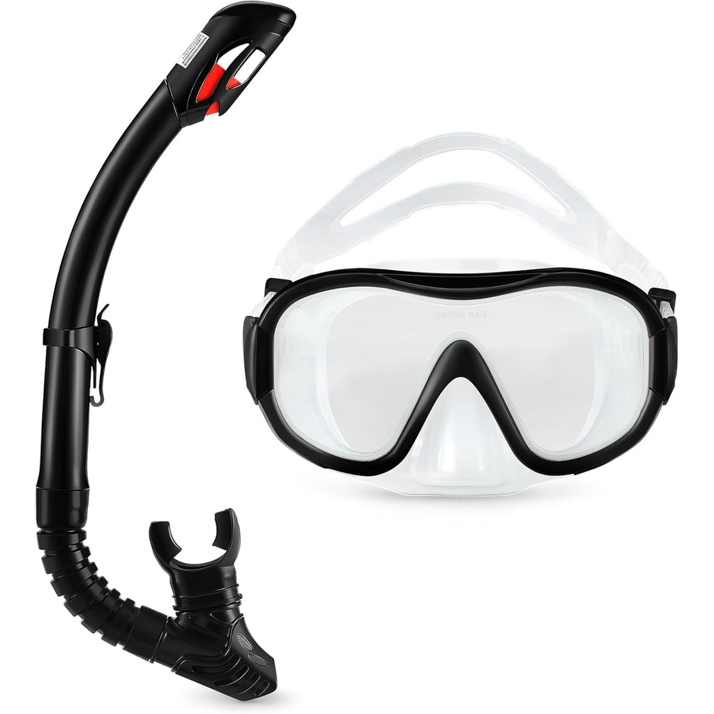 Snorkel Mask with Dry-Top Tube & Carry Bag