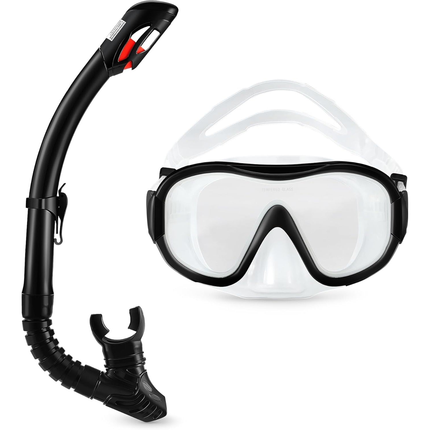 Snorkel Mask with Dry-Top Tube & Carry Bag